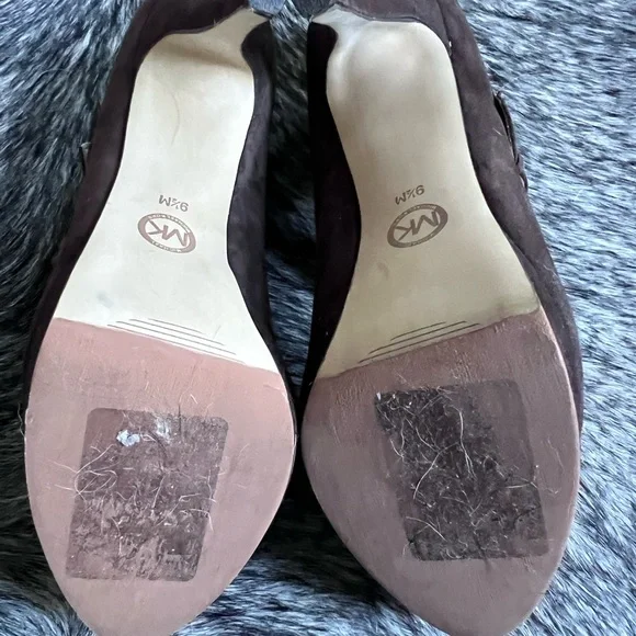 Michael Kors Brown Suede Mary Jane Heels - Picture 9 of 12